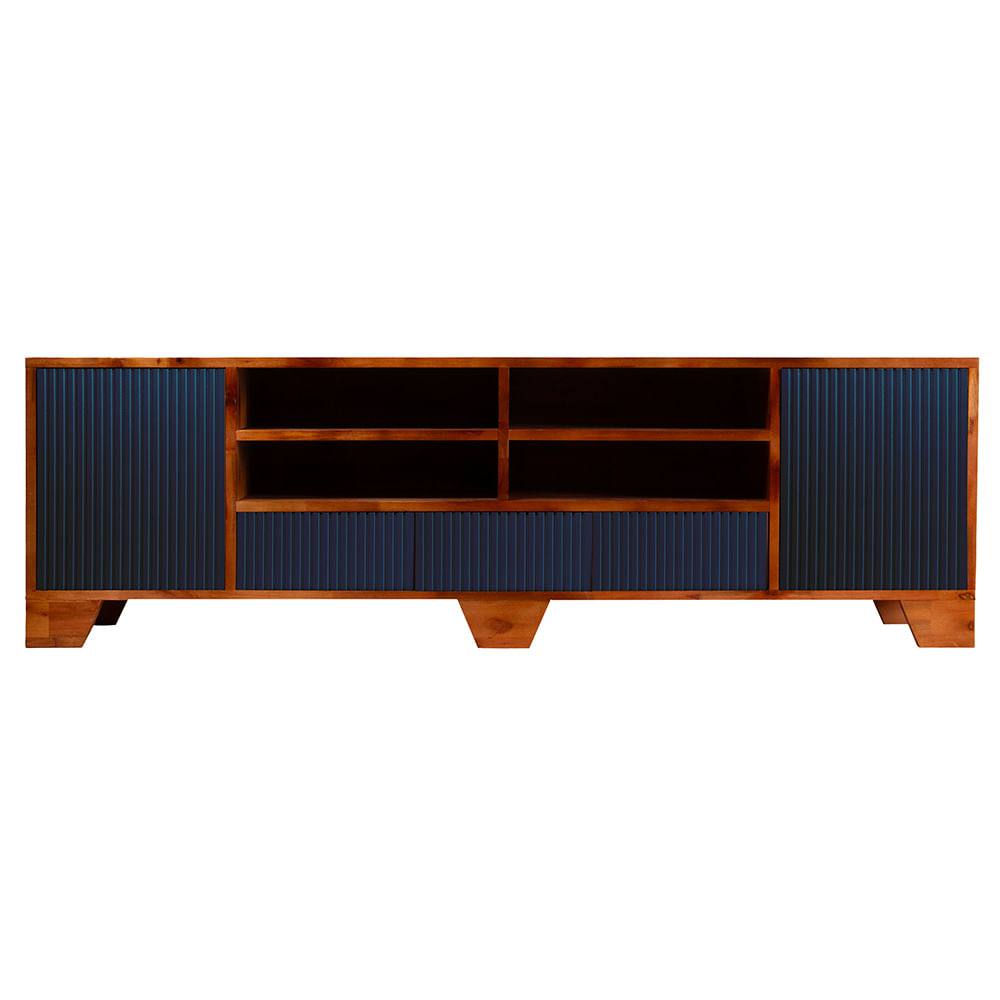 Rack Lines Azul 02 Portas 03 Gavetas 04 Nichos - 78027 -3-